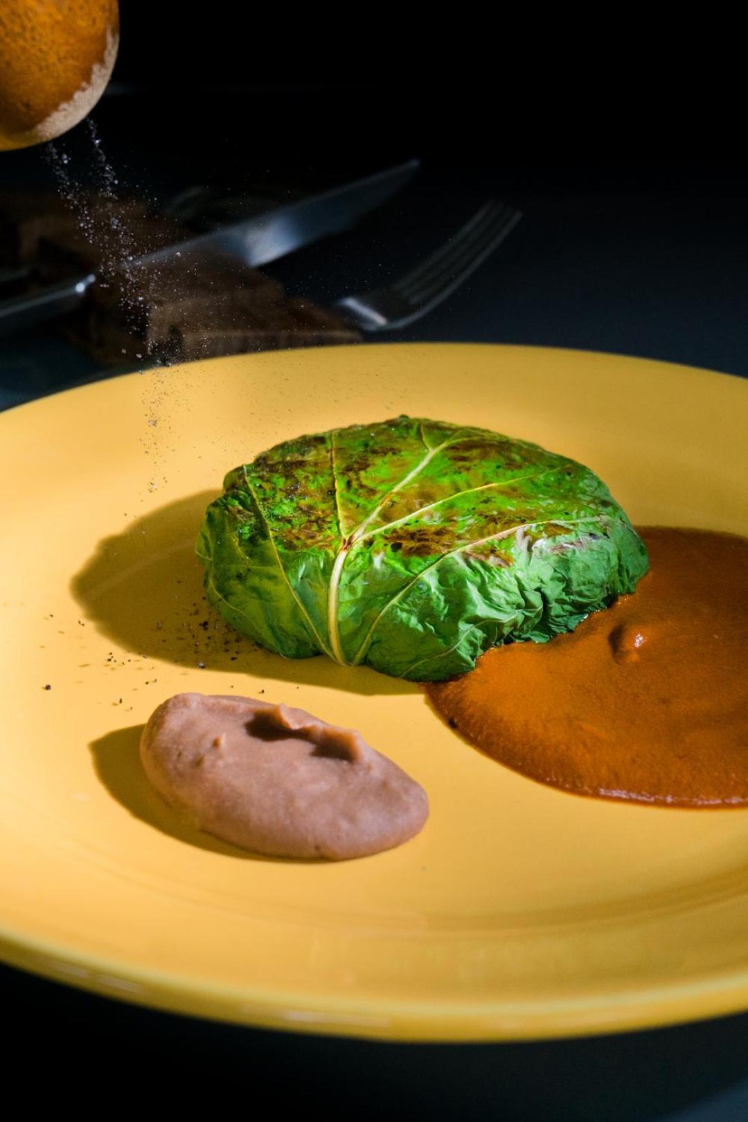 Hotel Makaaba Eco-Boutique Bacalar Eksteriør billede A cabbage steak